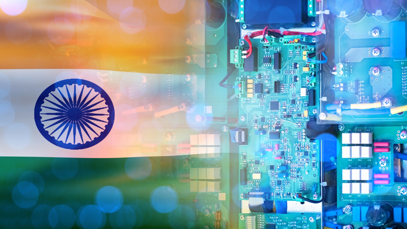 Map of India highlighting the development of next-generation semiconductor manufacturing hubs