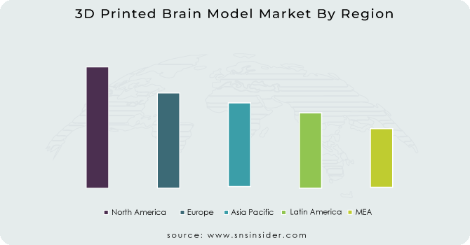 3D Printed Brain Model Market By Region