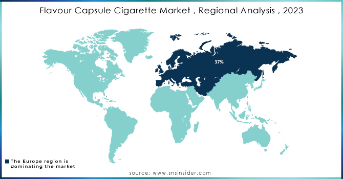 Flavour Capsule Cigarette Market , Regional Analysis , 2023