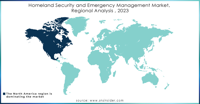 Homeland Security and Emergency Management Market by region